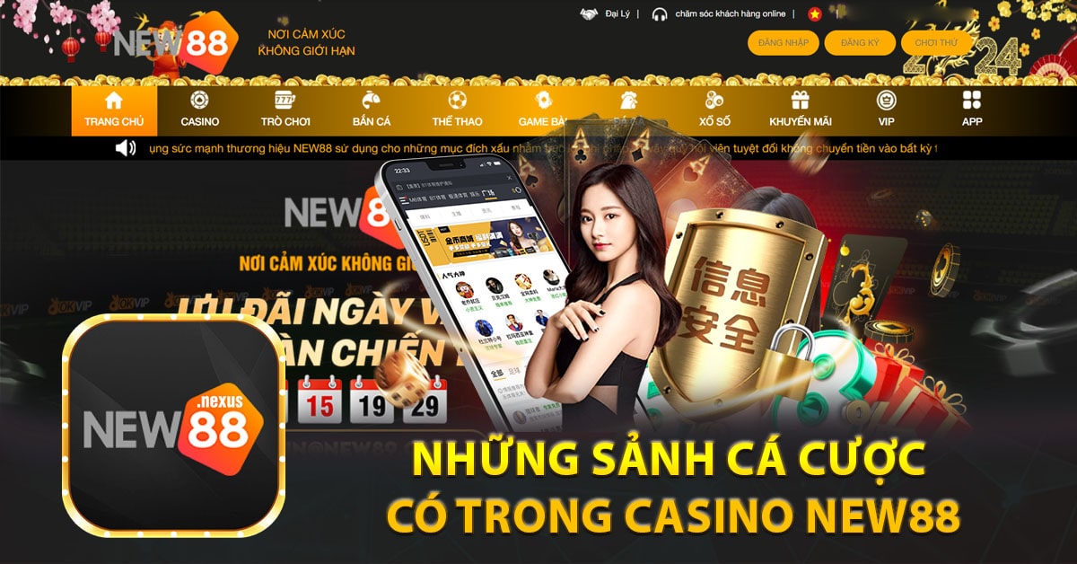 Những sảnh cá cược có trong Casino 