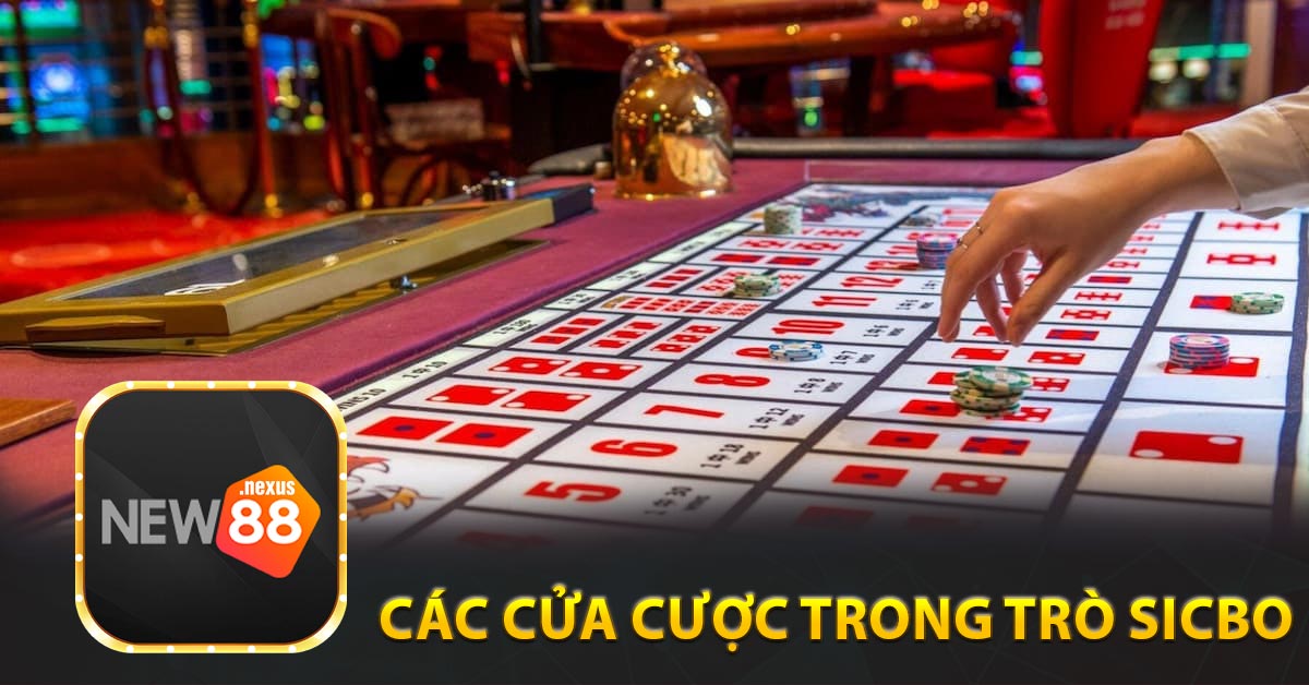 Các cửa cược trong trò Sicbo